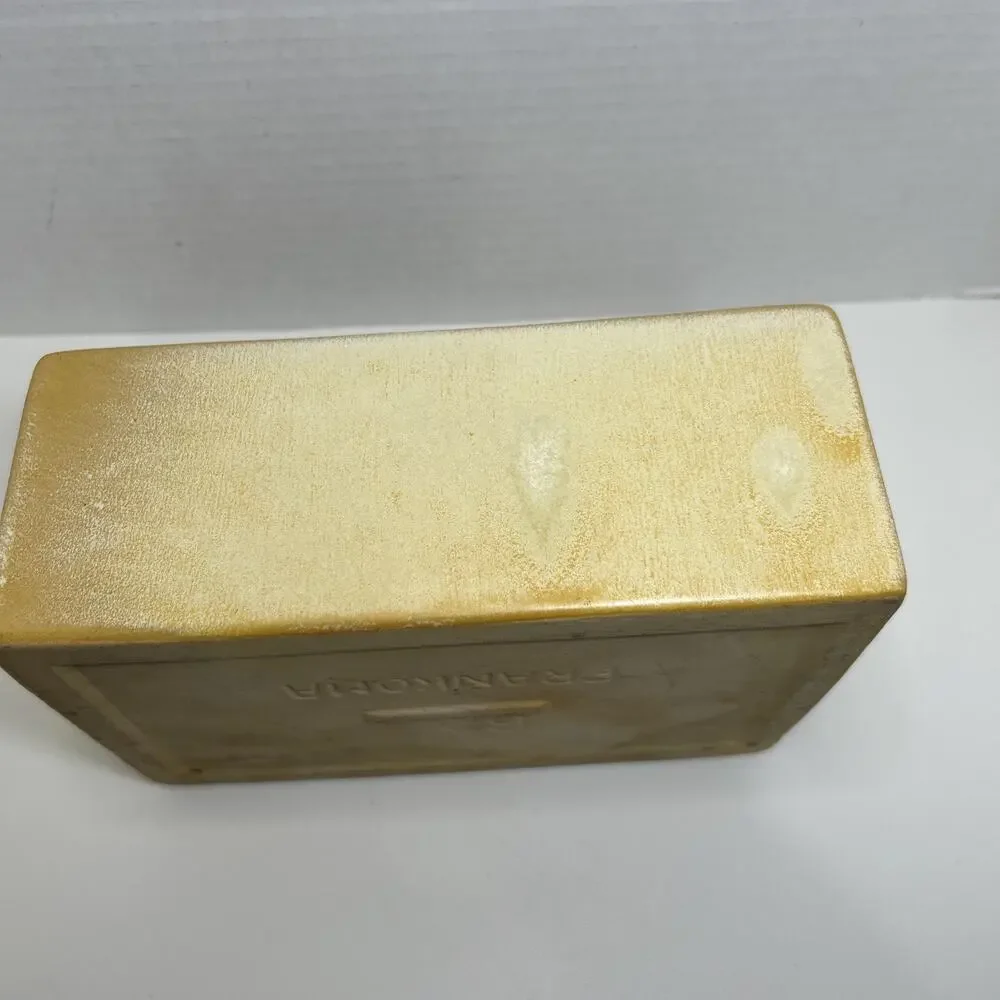 Vtg Frankoma Pottery Desert Gold Pillow Vase / Rectangle Planter Plainsman 62